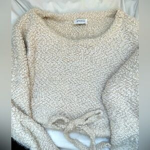 Cozy |Crop sweater | Bow tie